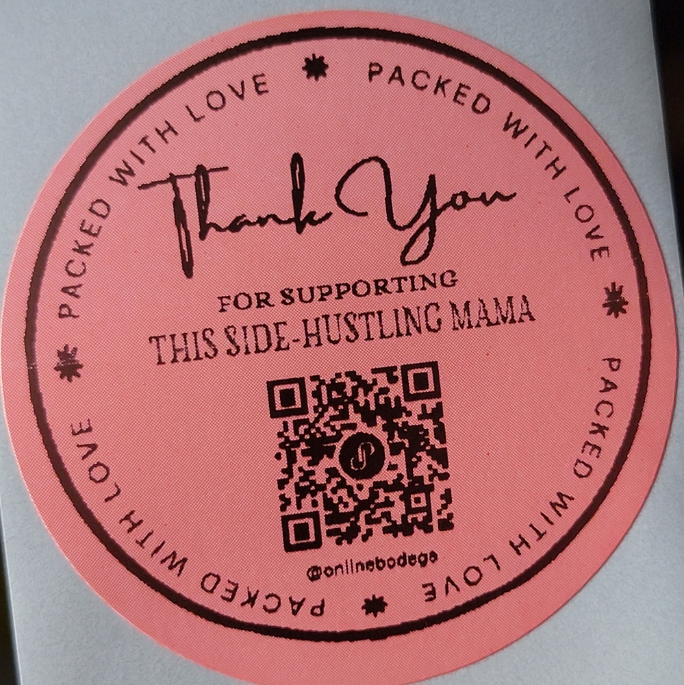 100 Ct 2in Bubble Gum Pink Poshmark QR Sticker Customized To Your Closet